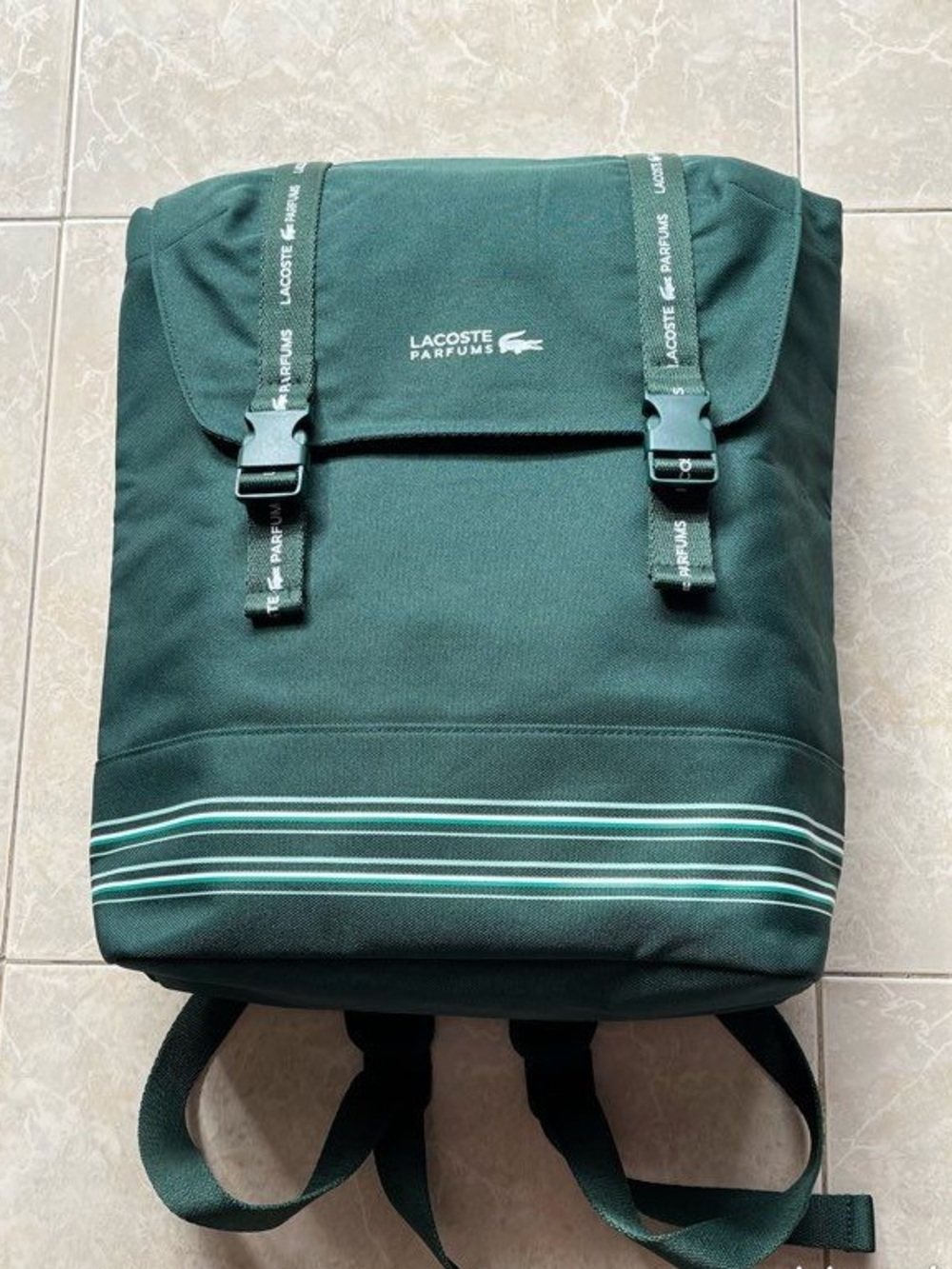 Lacoste Green Rucksack Backpack - Picture 2 of 3